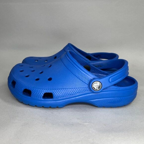 Crocs Classic Clogs Women's 6 Blue Outdoor Activewear Athletic Recovery Sandals - Picture 4 of 11